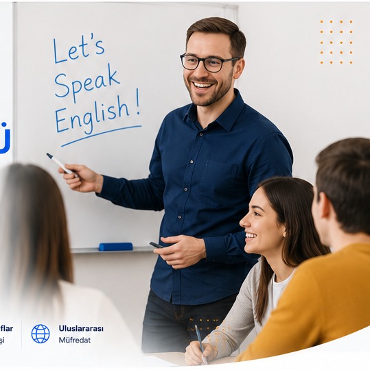 Native speaker eğitmen eşliğinde İngilizce konuşma dersi